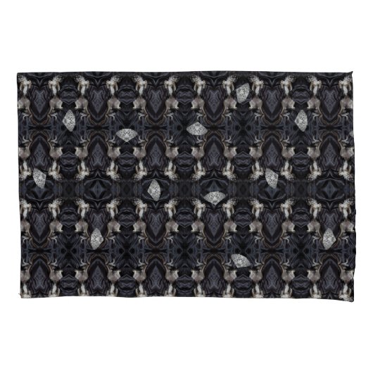 Chimigos - Chihuahua's en diamanten Kussensloop (Voorkant-Links)