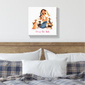 Chimigos - Crazy Chi Lady - Chihuahua  Canvas Afdruk (Insitu (Slaapkamer))