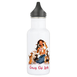 Chimigos - Crazy Chi Lady - Chihuahua Waterfles