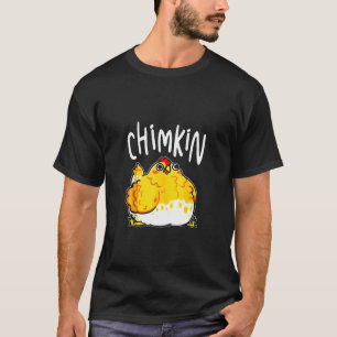 chimkin grappig vet kip derpy vet kip t-shirt