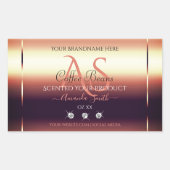 Chimmery Rouge Brown Produit Étiquettes Bijoux Ini (Devant)