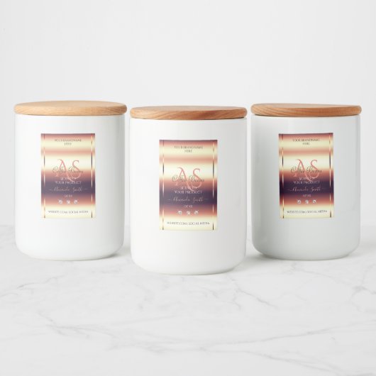 Chimmery Rouge Brown Produit Étiquettes Bijoux Ini (Bouteilles)