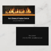 Chimney & Cheminée Services Réparation Carte de vi (Devant / Derrière)