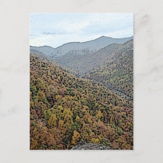 Chimney Rock-gebied bergen Briefkaart (Voorkant)