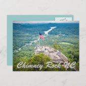 Chimney Rock NC Briefkaart (Voorkant / Achterkant)