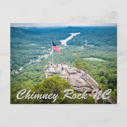 Chimney Rock NC Briefkaart (Voorkant)