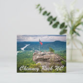 Chimney Rock NC Briefkaart (Staand voorkant)