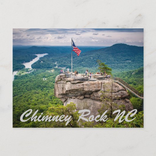 Chimney Rock NC Briefkaart (Voorkant)