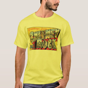  Chimney Rock, NC Briefkaart T-shirt