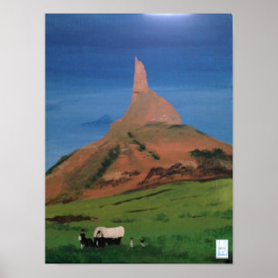 Chimney Rock Nebraska Poster