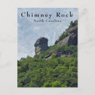 Chimney Rock North Carolina Mountain Briefkaart