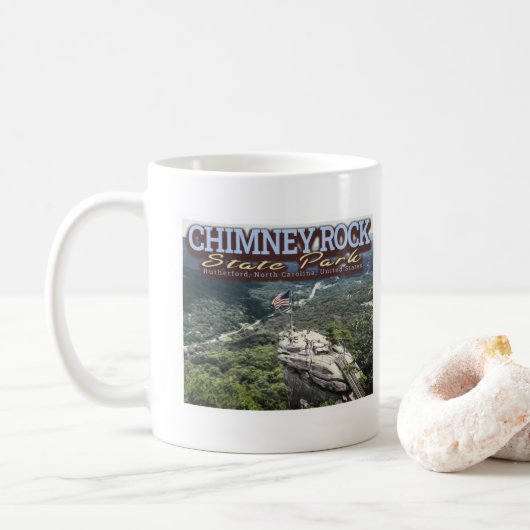 CHIMNEY ROCK - RUTHERFORD - NOORD CAROLINA US KOFFIEMOK (Met donut)