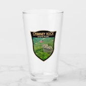 Chimney Rock State Park North Carolina Badge Glas (Voorkant)