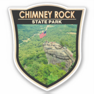 Chimney Rock State Park North Carolina Badge Sticker