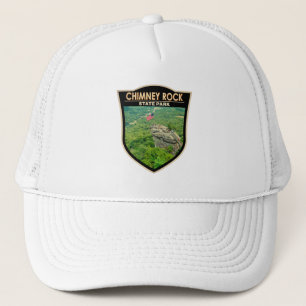 Chimney Rock State Park North Carolina Badge Trucker Pet