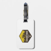 Chimney Rock State Park, North Carolina Bagagelabel (Achterkant verticaal)