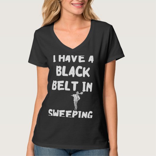 Chimney Sweep Black Belt in Chimney Sweeping Profe T-shirt (Voorkant)