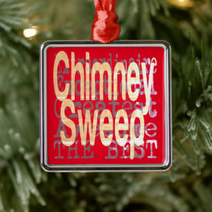 Chimney Sweep Extraordinaire Metalen Ornament