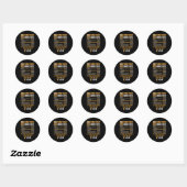 Chimney Sweep Uourly Rate Work Ronde Sticker (Vel)