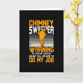 Chimney Sweeper Warning To Do My Job Kaart (Gele Bloem)