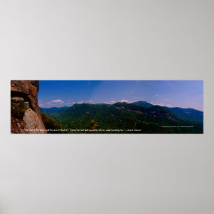 chimneyrock pano links, "Het spoor is het ding,.. Poster