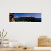 chimneyrock pano links, "Het spoor is het ding,.. Poster (Keuken)