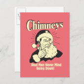Chimneys: Real Men Never Mind Going Down Briefkaart (Voorkant / Achterkant)