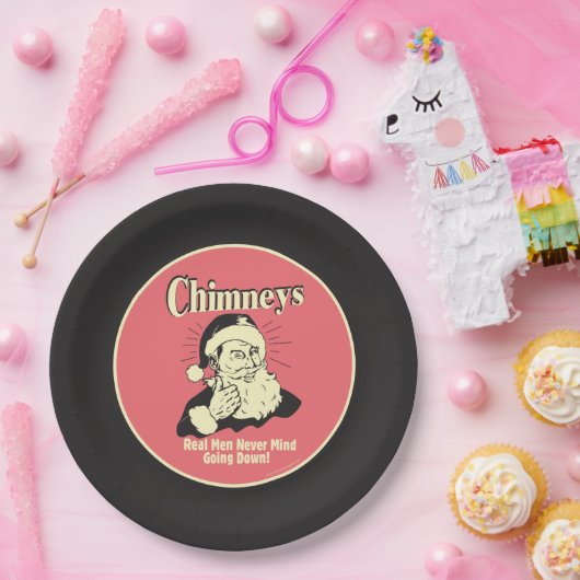 Chimneys: Real Men Never Mind Going Down Papieren Bordje (Feest)