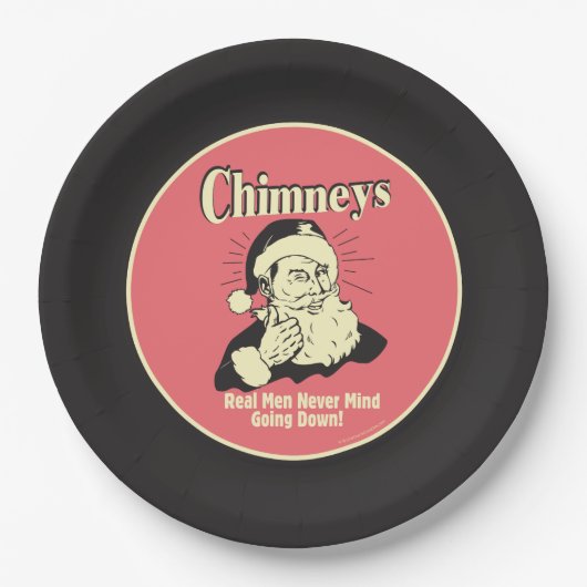 Chimneys: Real Men Never Mind Going Down Papieren Bordje (Voorkant)