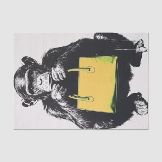 Chimp Business5 Tissuepapier (Voorkant)