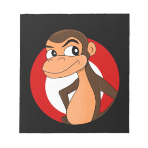 Chimp cartoon notepad notitieblok