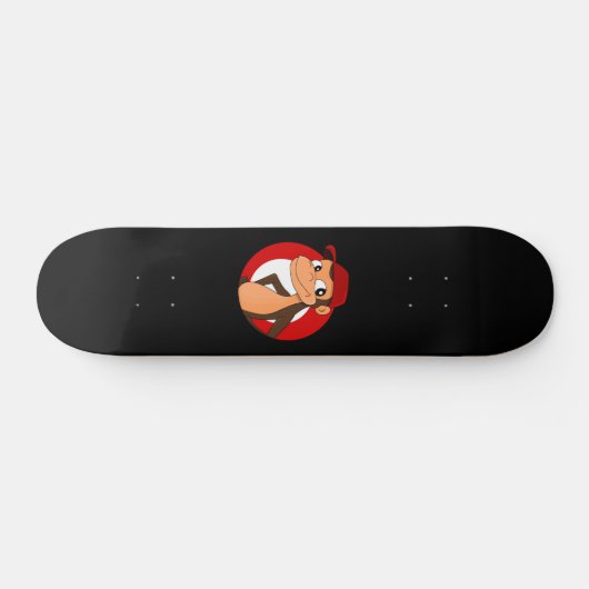Chimp cartoon skateboard (Horizontaal)