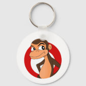Chimp cartoon sleutelhanger (Voorkant)