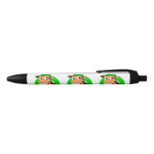 Chimp cartoon zwarte inkt pen (Bovenkant)