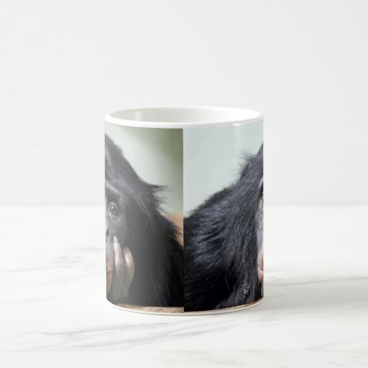 Chimp chimpansee MONKEY gezicht mok cup (Center)