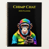 Chimp Conversation-Chimpanzé avec téléphone (Devant)