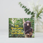 Chimp Humor Briefkaart (Staand voorkant)