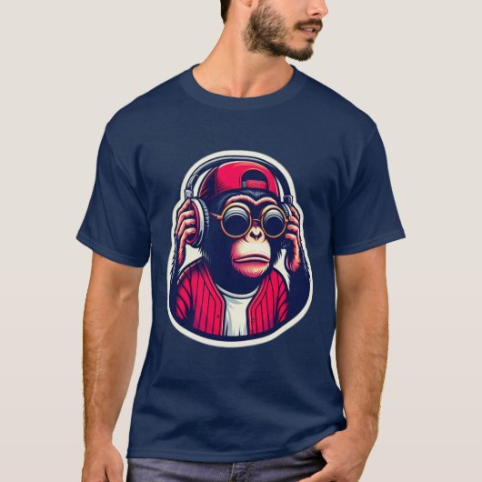 CHIMP IN HET HUIS VAN DA T-SHIRT (Voorkant)