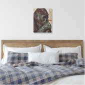 CHIMP-KUNST CANVAS AFDRUK (Insitu (Slaapkamer))