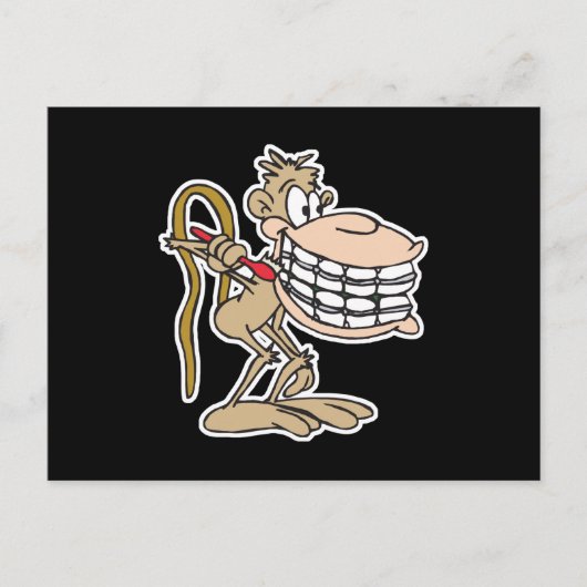 chimp met beugels briefkaart (Voorkant)