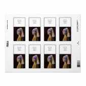 Chimp met de parel etiket (Full Sheet)