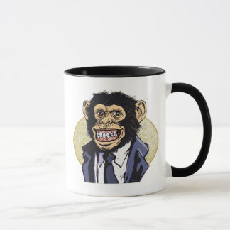 Chimp met Suit door Mudge Studios Mok