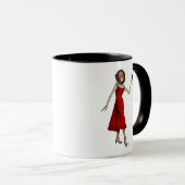 Chimp met wijn mok (Voorkant rechts)