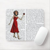 Chimp met wijn muismat (Met muis)