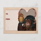 CHIMP & OWL VALENTIJNS Briefkaart (Achterkant)