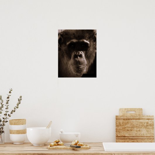 Chimp Poster Print (Keuken)