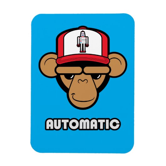 Chimp robot pet magneet (Verticaal)