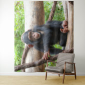 Chimpansee 001 wandkleed (In situ)