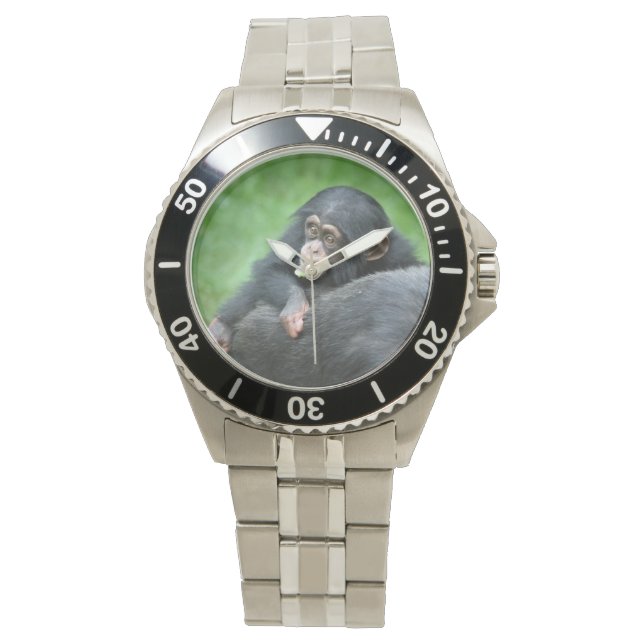 Chimpansee 005 horloge (Voorkant)