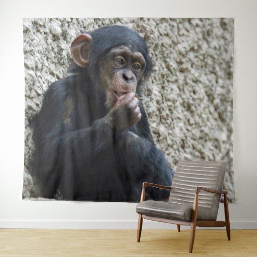 Chimpansee 013 wandkleed (In Situ (horizontaal))